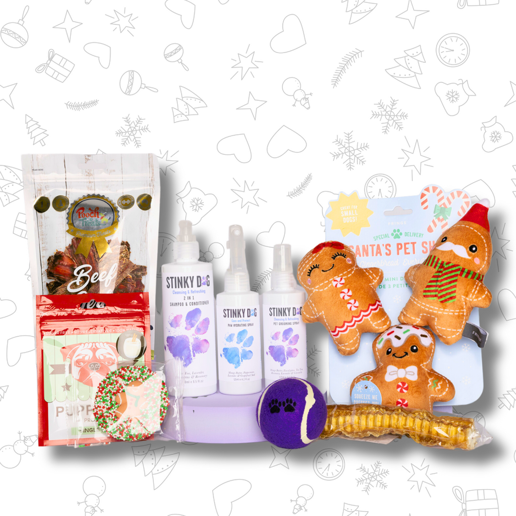 CHRISTMAS GIFT PACK FOR DOGS - Mini Gingers Family (small dogs & small puppies)