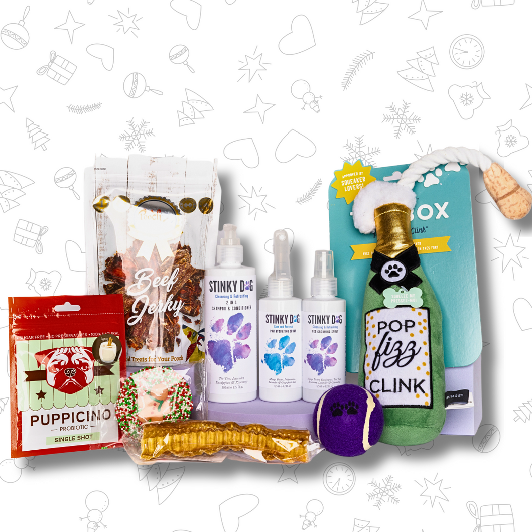 CHRISTMAS GIFT PACK FOR DOGS - Pop Fizz Clink Tuggers