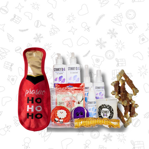 CHRISTMAS GIFT PACK FOR DOGS - Prosec-HO-HO-HO Deluxe (tough chewers) lol